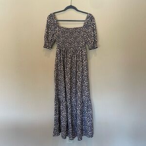 Black Floral Maxi Dress